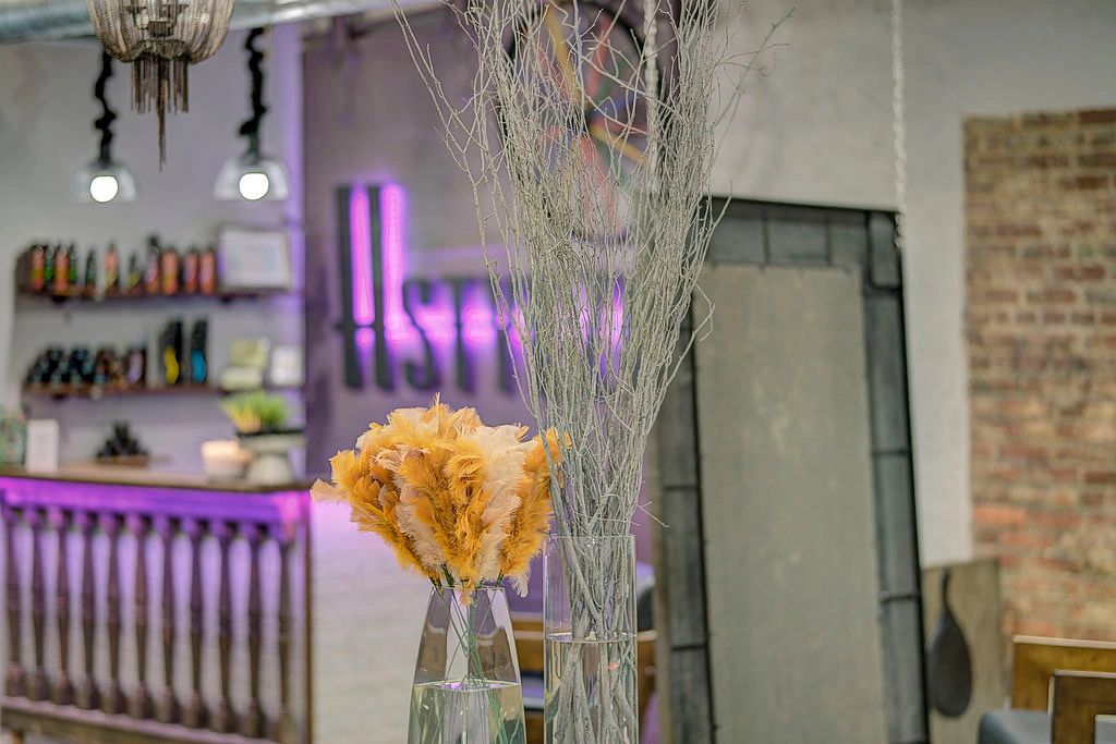 Studio floral arrangement